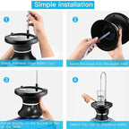 One-touch drinking water bottle pump in use
مضخة مياه شرب تعمل بلمسة واحدة أثناء الاستخدام