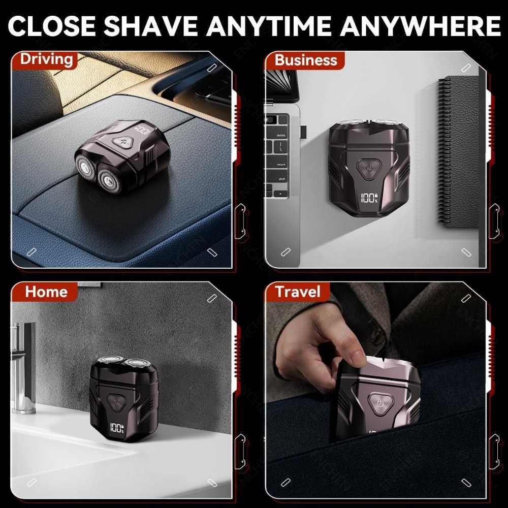 USB Rechargeable Waterproof Shaver | ماكينة حلاقة مقاومة للماء قابلة للشحن USB