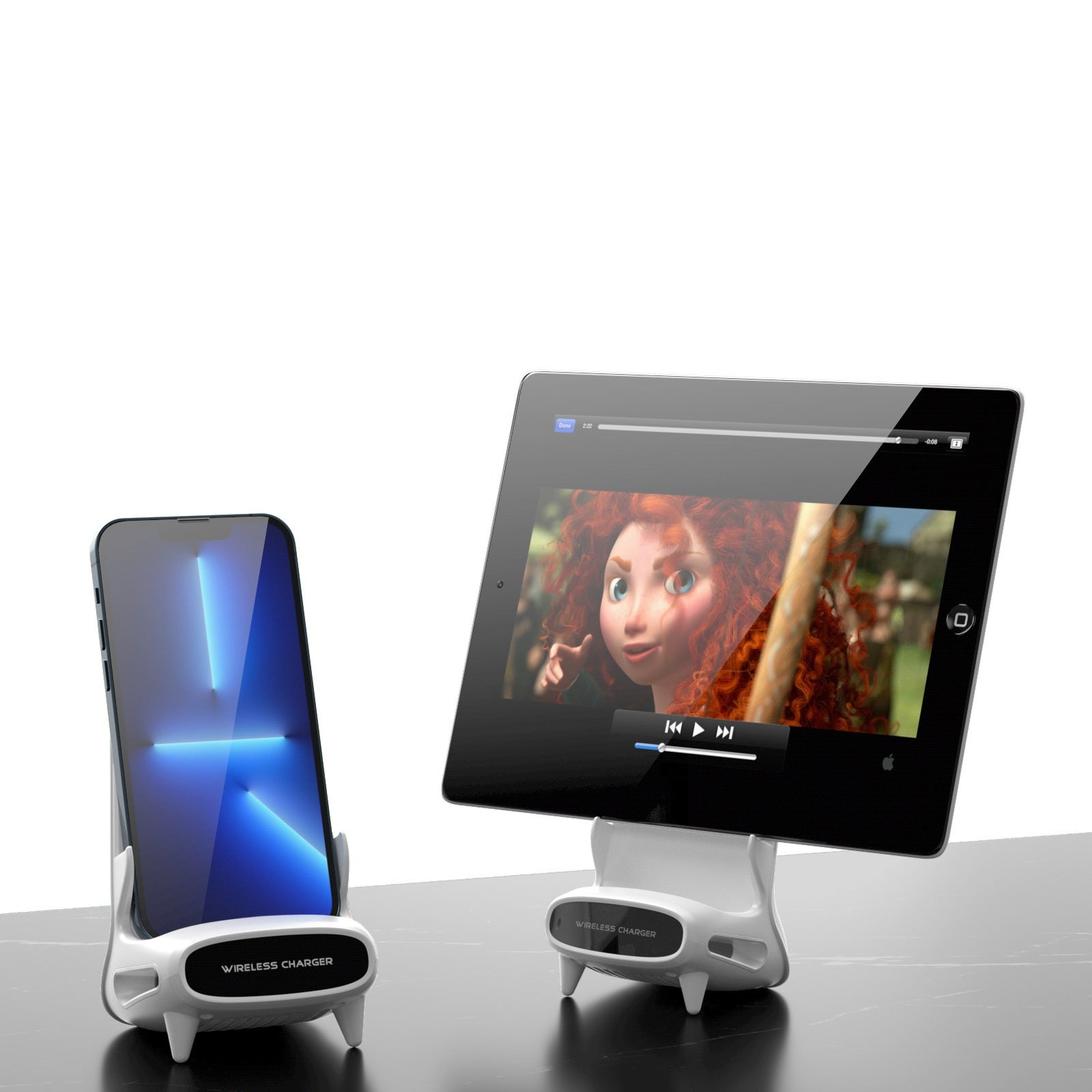15W Vertical Wireless Charger Stand – Fast Charging for Phones & Tablets    حامل شاحن لاسلكي عمودي 15 واط – شحن سريع للهواتف والأجهزة اللوحية