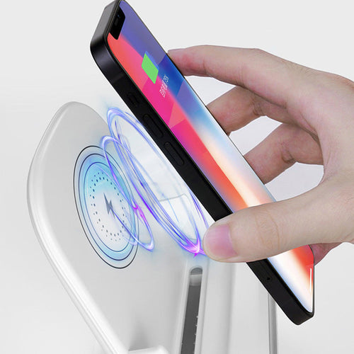 15W Vertical Wireless Charger Stand – Fast Charging for Phones & Tablets    حامل شاحن لاسلكي عمودي 15 واط – شحن سريع للهواتف والأجهزة اللوحية