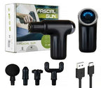 Muscle Massage Gun with 4 Heads – Deep Tissue Relaxation جهاز مساج للعضلات مع 4 رؤوس – استرخاء عميق للأنسجة