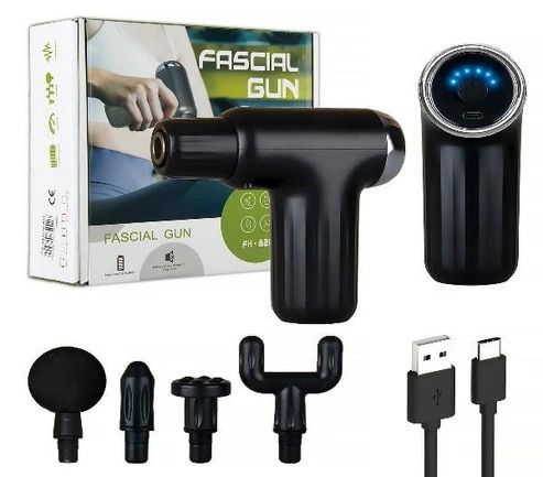 Muscle Massage Gun with 4 Heads – Deep Tissue Relaxation جهاز مساج للعضلات مع 4 رؤوس – استرخاء عميق للأنسجة